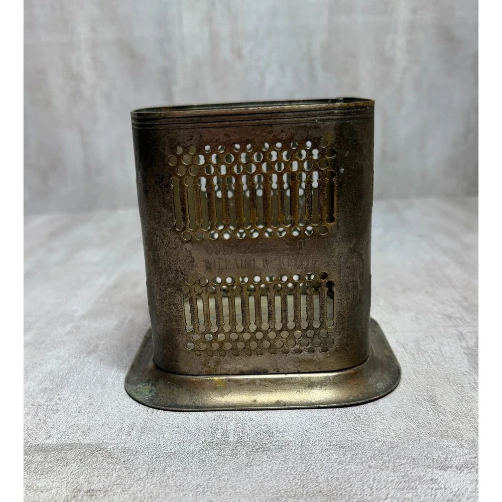 Vintage Jack Daniel's Old No. 7 Silver Plate Match Holder Made in England Caddy